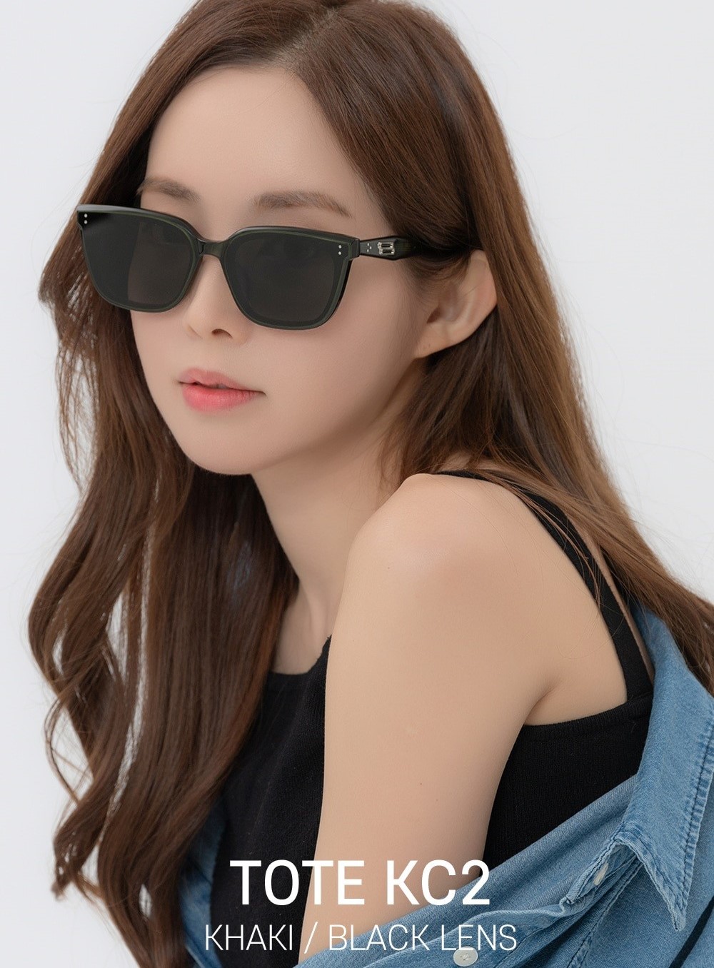 Mắt Kính Gentle Monster Tote KC2 Black Lenses Translucent Khaki Acetate Frame 10