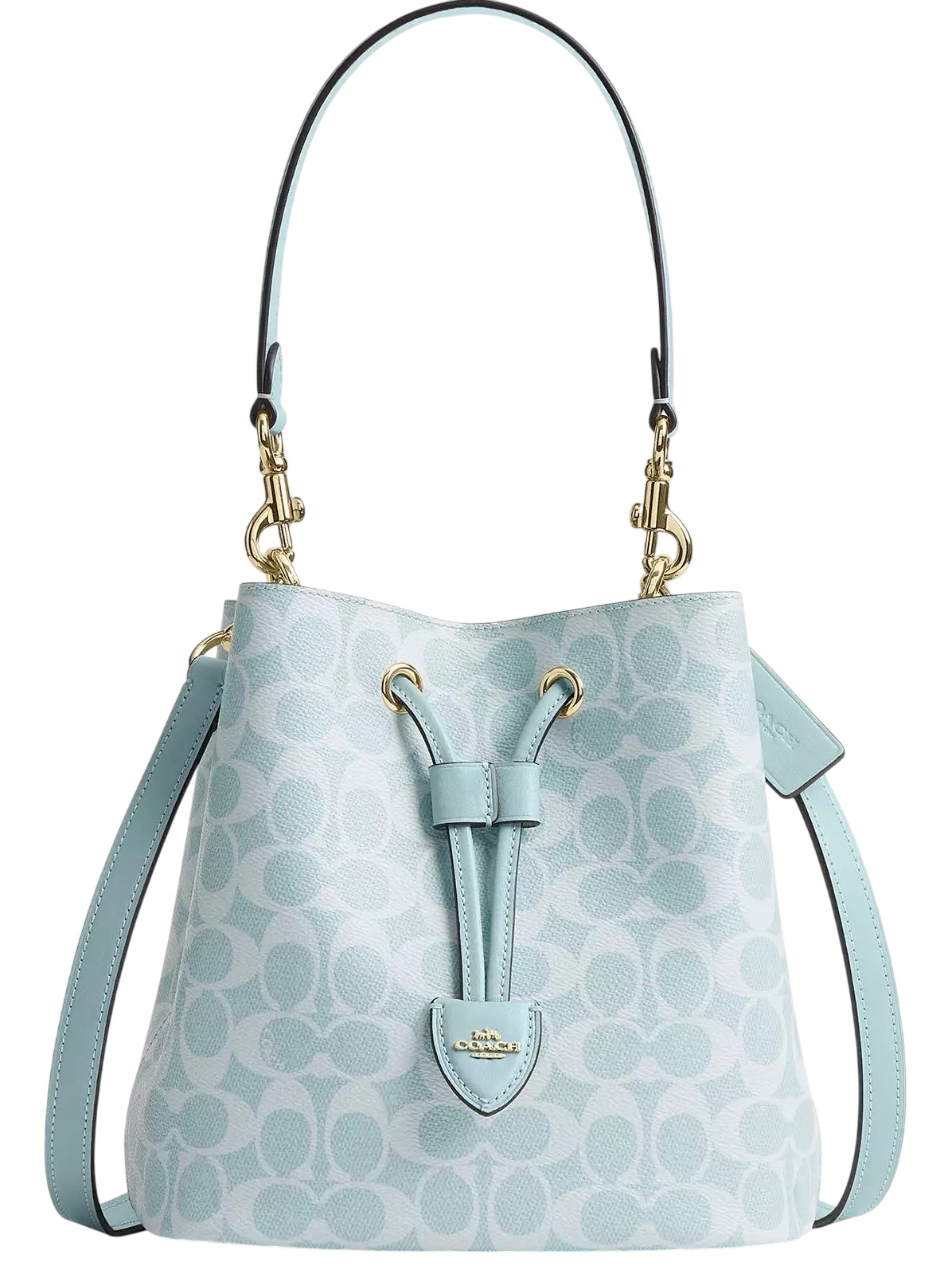 Túi Bucket Coach Rowan Exclusive Canvas Bucket Bag Pale Blue CEZ36 1