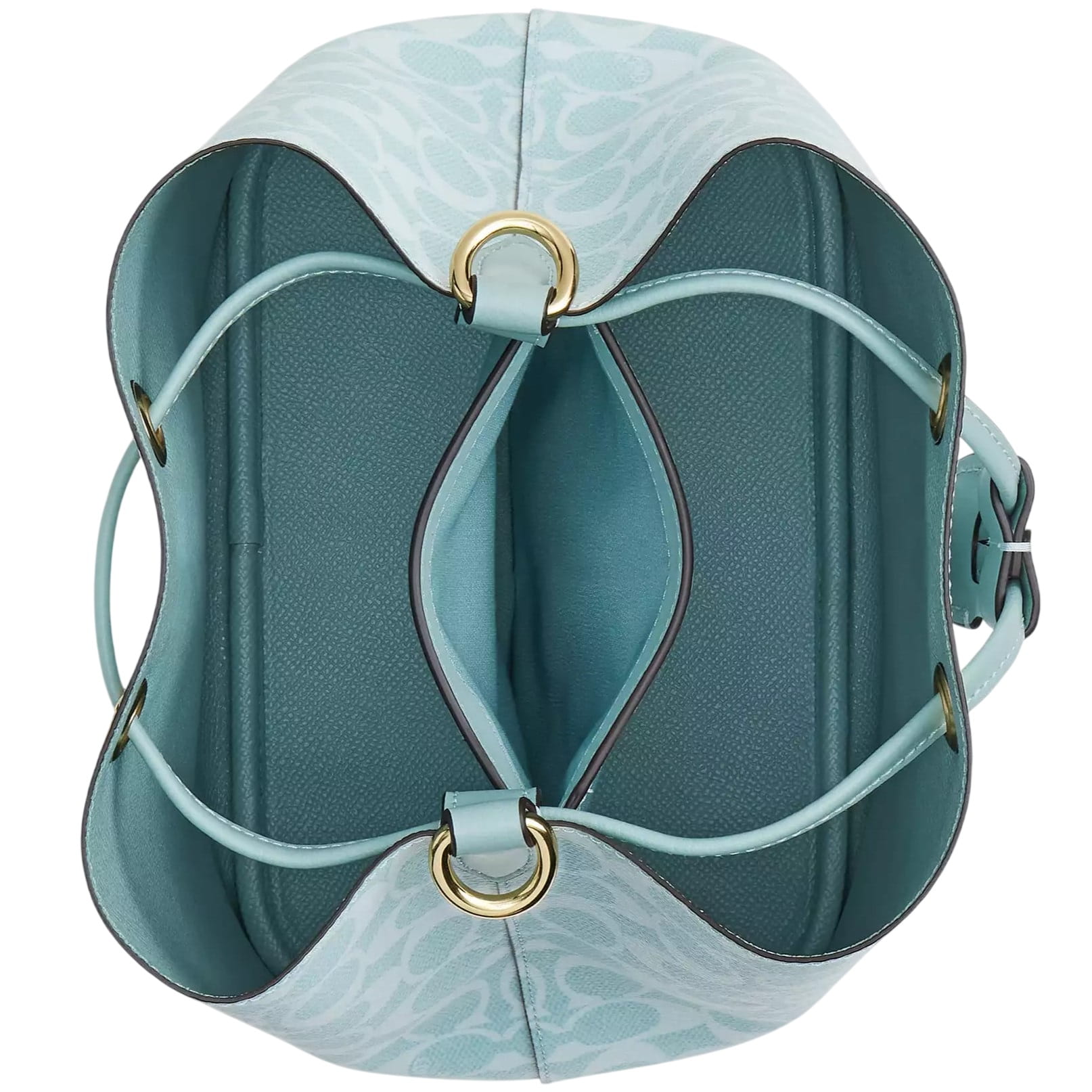 Túi Bucket Coach Rowan Exclusive Canvas Bucket Bag Pale Blue CEZ36 9