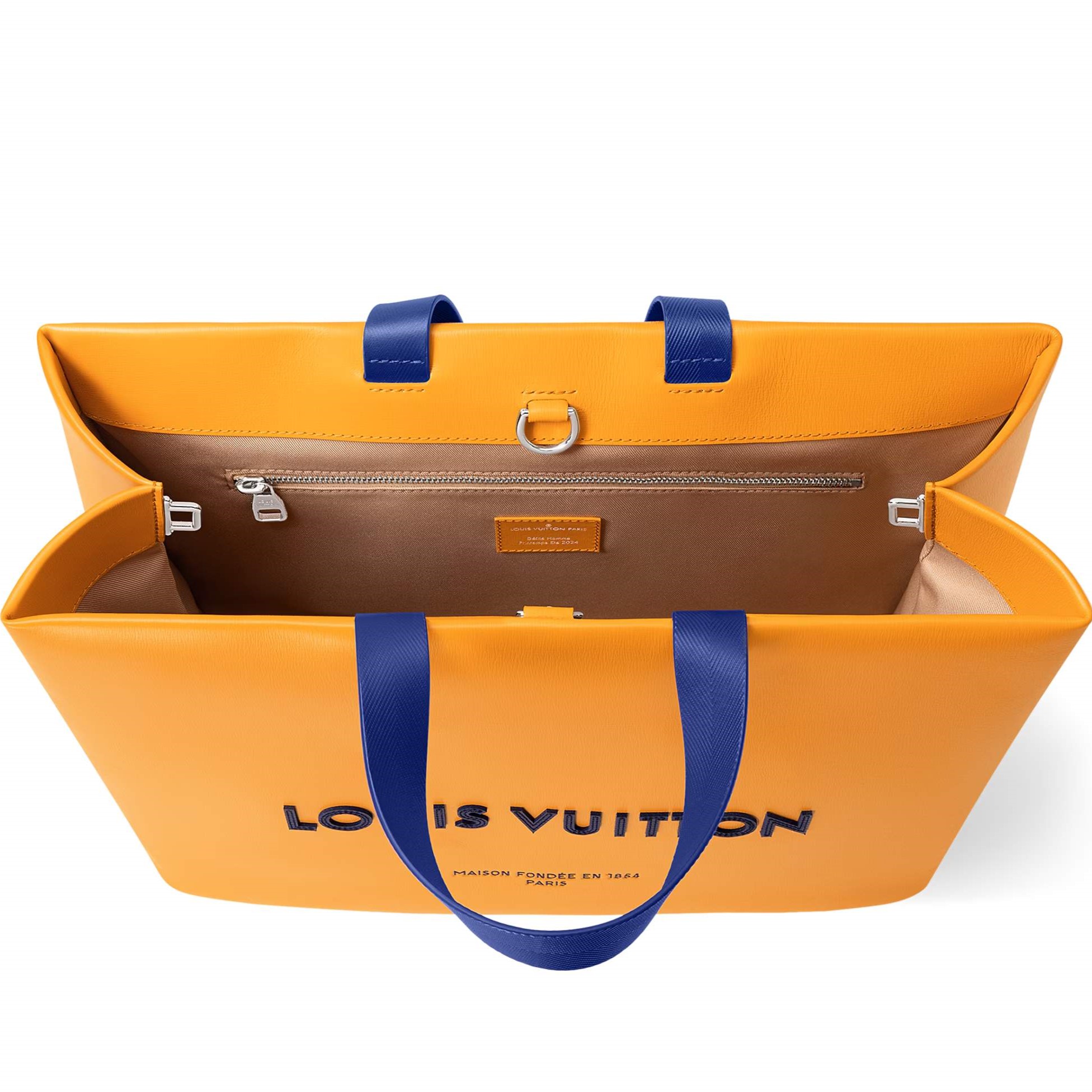Túi Louis Vuitton Shopper Tote MM Safran Yellow 5