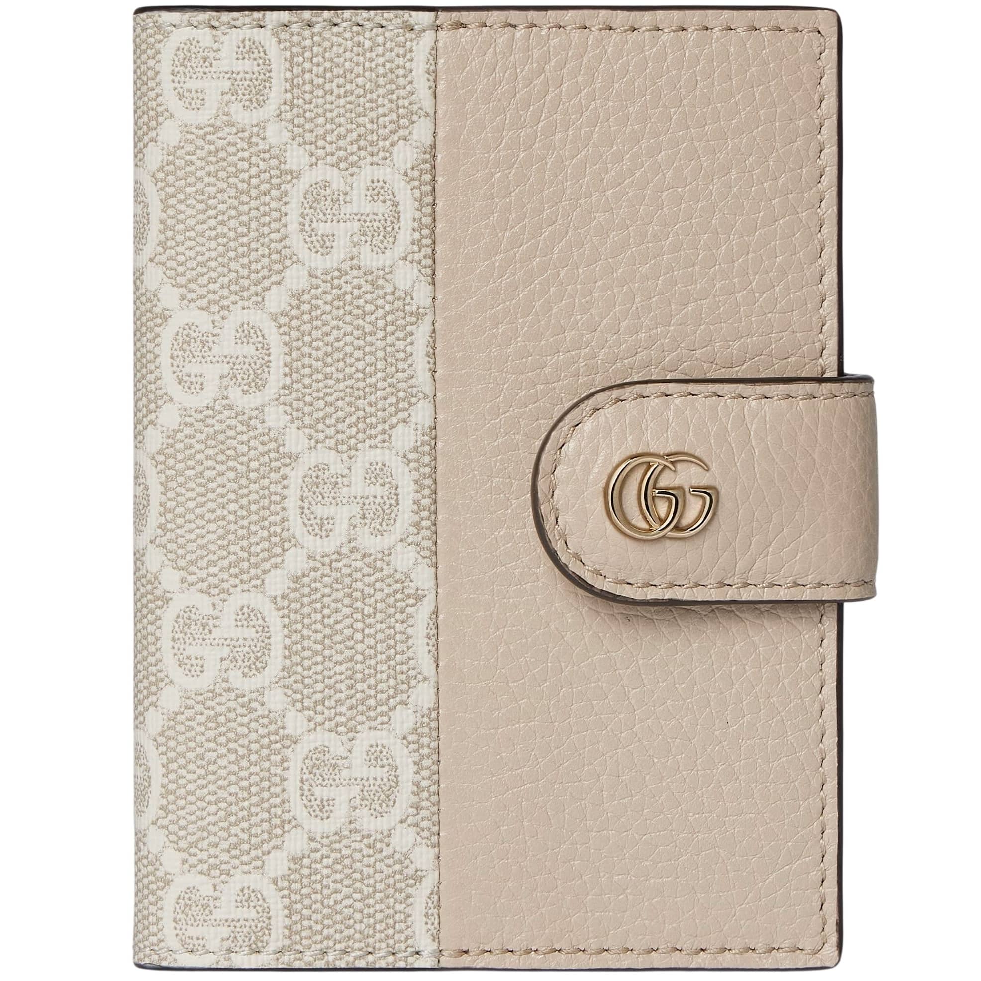 Ví Gucci Bi-colour GG Marmont Card Case Light Pink Leather 3