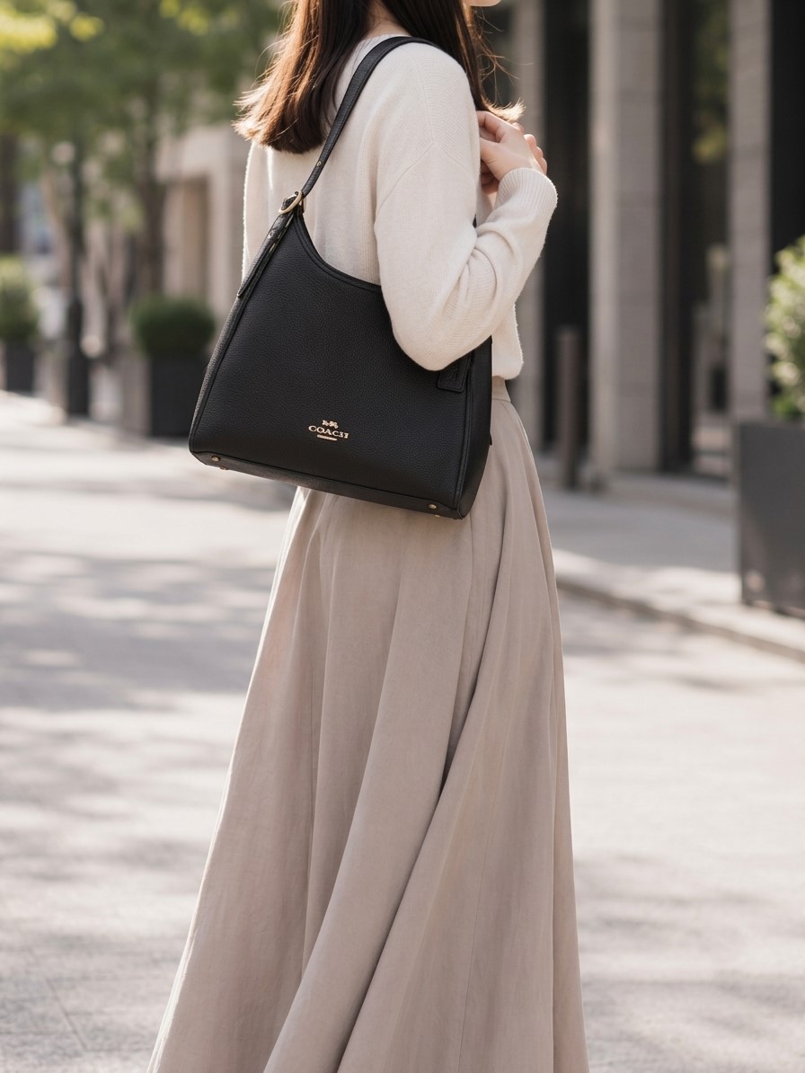 Túi đeo vai Coach Erin Shoulder Bag Black CAQ86 5