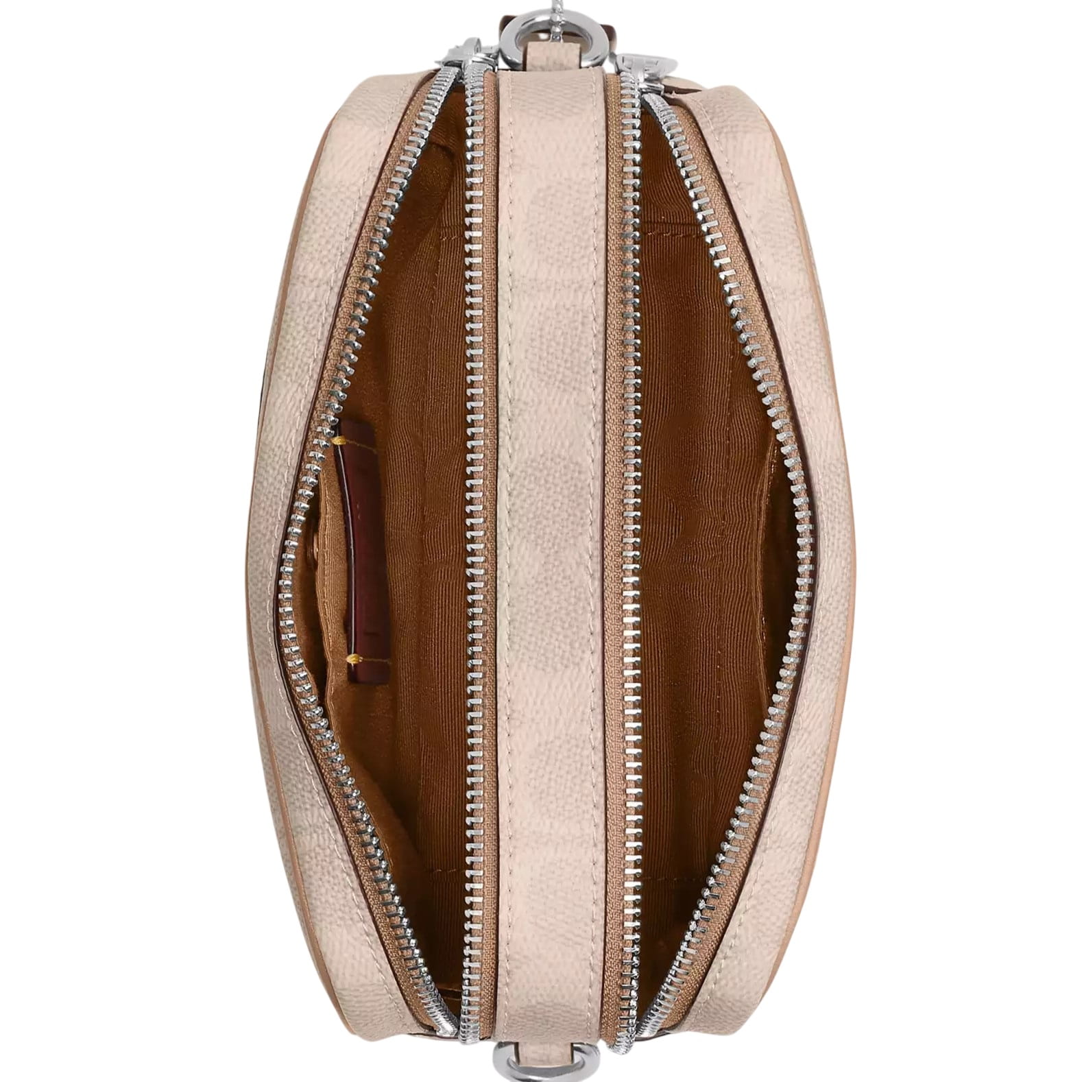 Túi Coach Mini Carey Crossbody Bag In Signature Canvas Taupe CEK69 1
