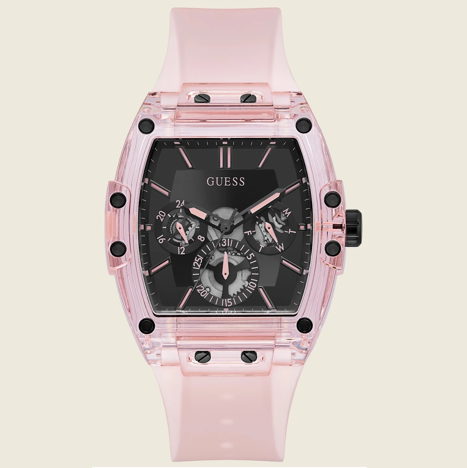 ĐỒNG HỒ GUESS PINK MULTIFUNCTION WATCH 3