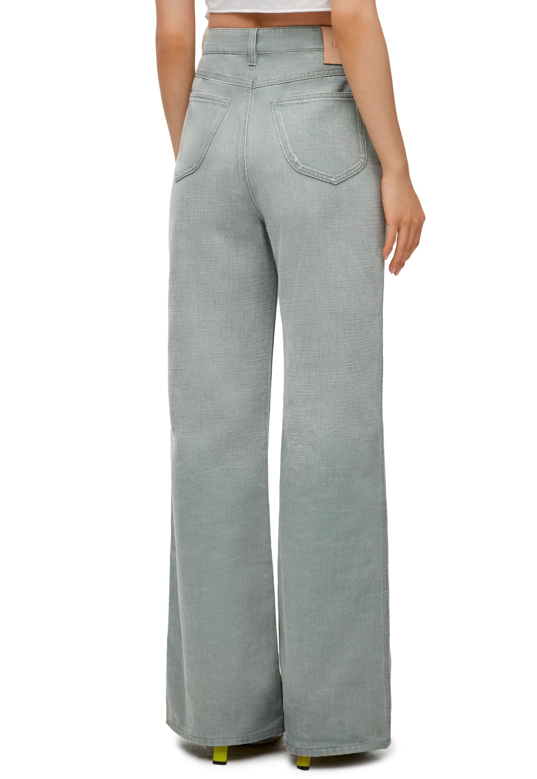 Quần Jean Loewe x Paula Ibiza Bootleg Jeans In Denim Khaki Green 4