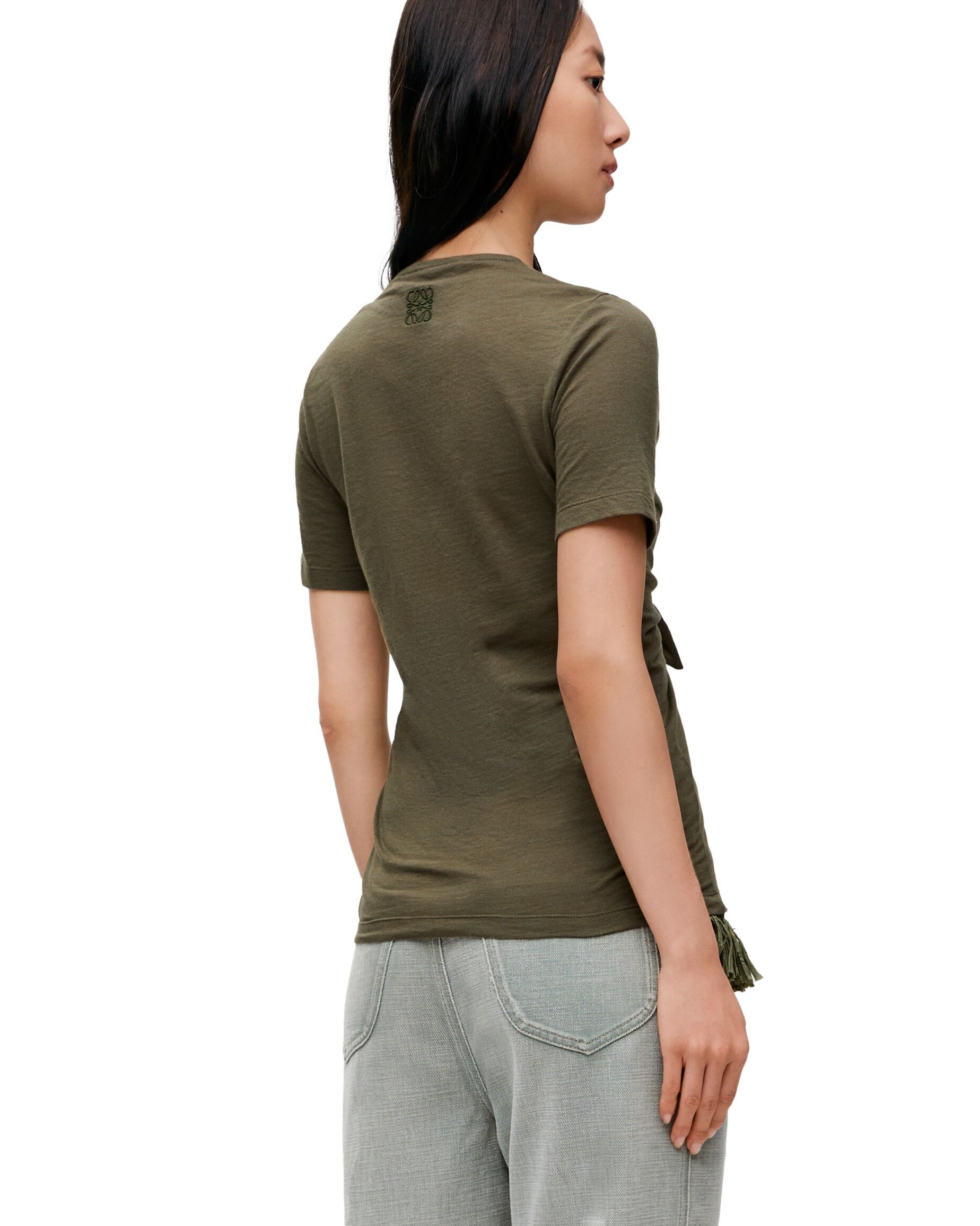 Quần Jean Loewe x Paula Ibiza Bootleg Jeans In Denim Khaki Green 9