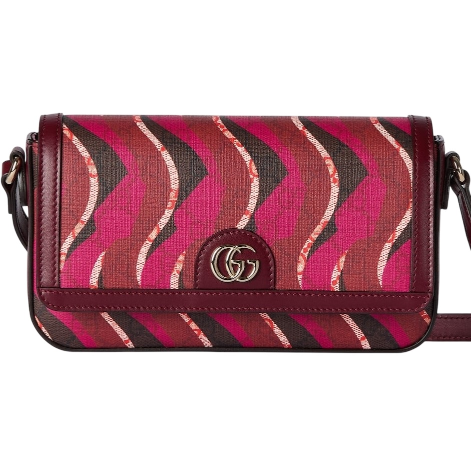Túi Gucci Small Shoulder Bag With GG Supreme Canvas Snake Motif 11