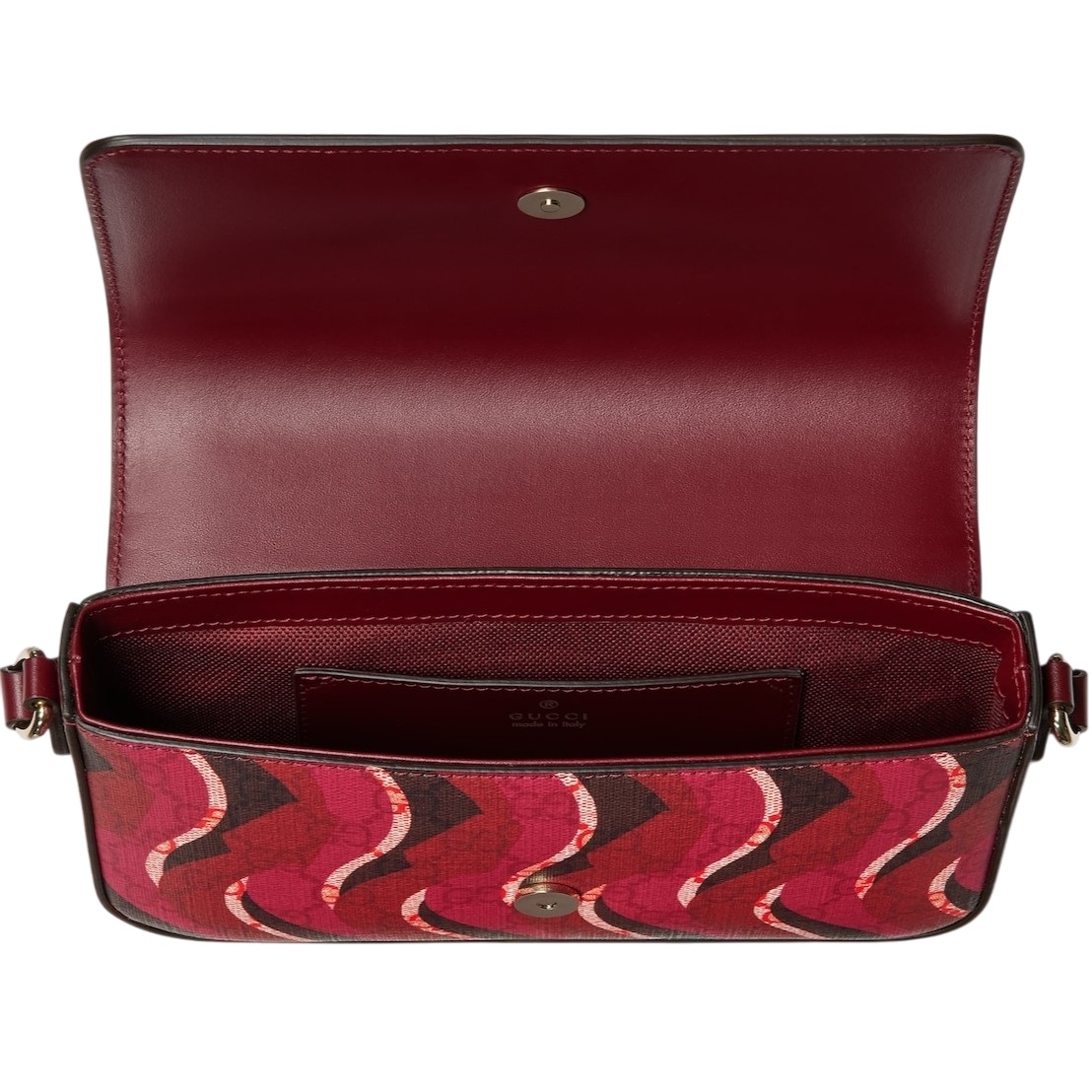 Túi Gucci Small Shoulder Bag With GG Supreme Canvas Snake Motif 14