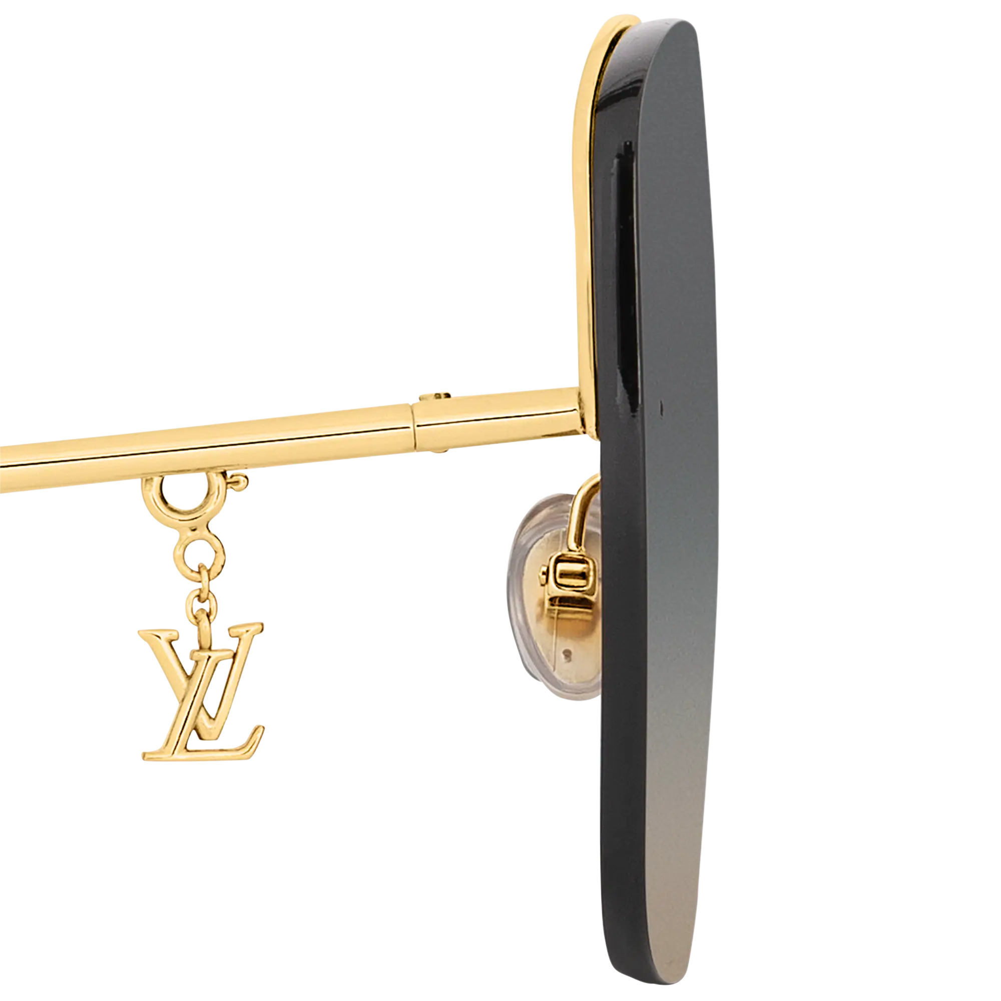 Mắt kính LV Louis Vuitton Glam Square Sunglasses Black 2