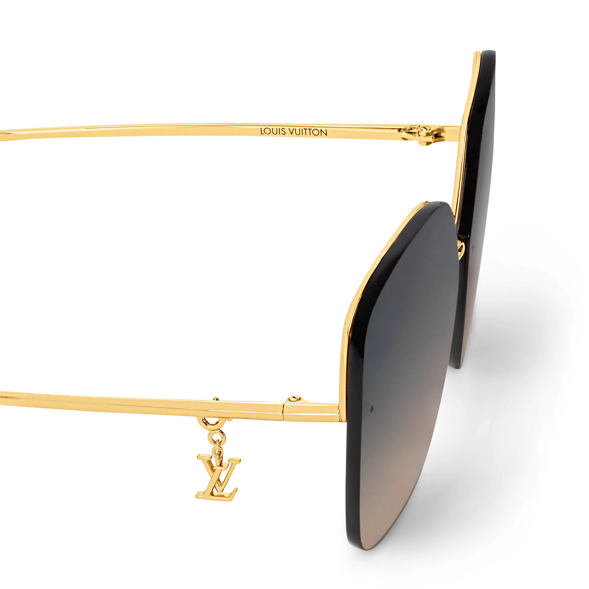 Mắt kính LV Louis Vuitton Glam Square Sunglasses Black 5