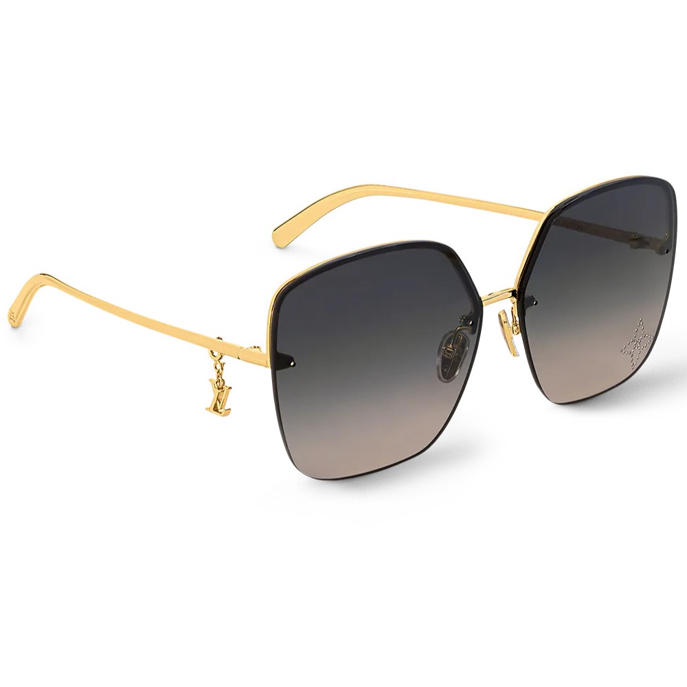 Mắt kính LV Louis Vuitton Glam Square Sunglasses Black 7