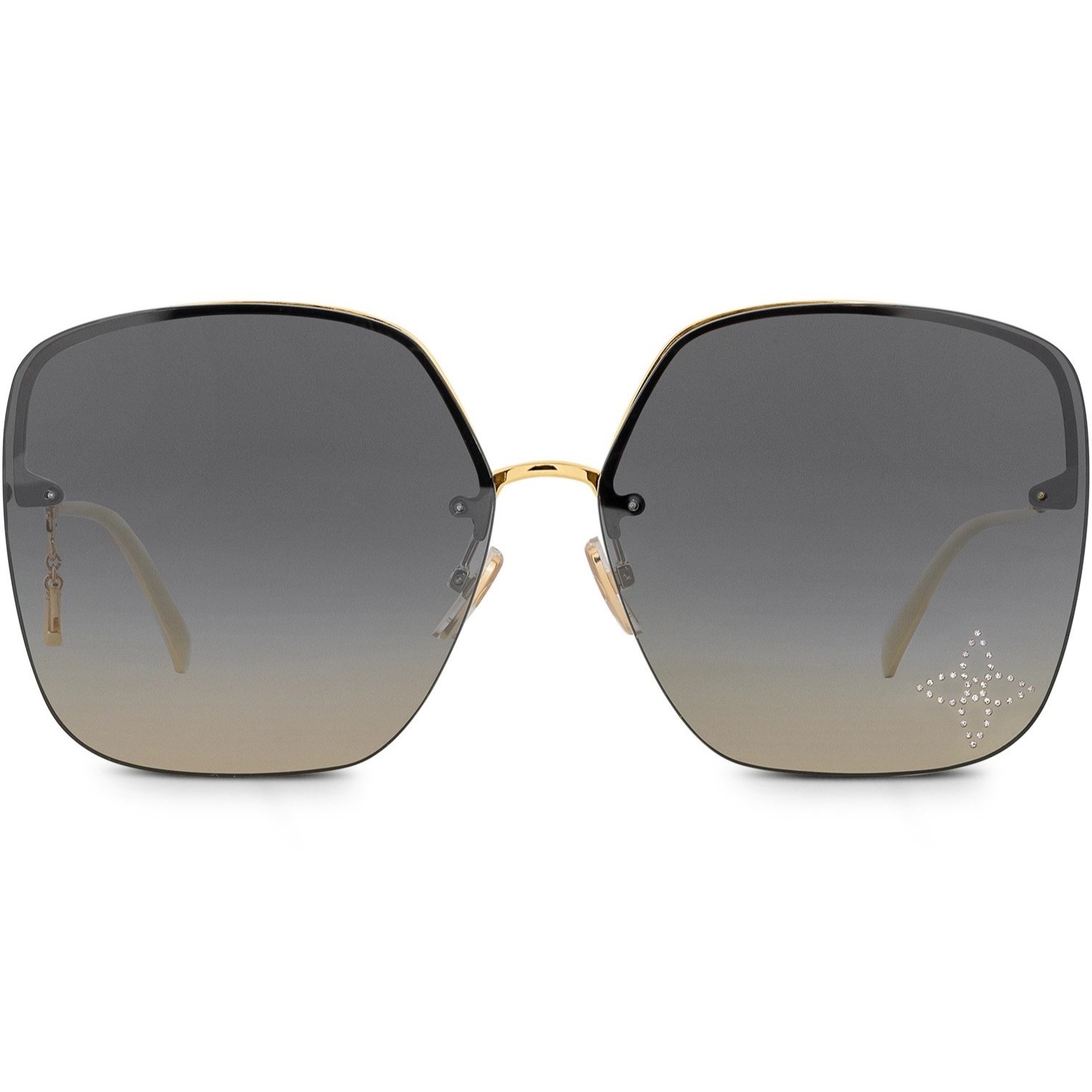 Mắt kính LV Louis Vuitton Glam Square Sunglasses Black 8
