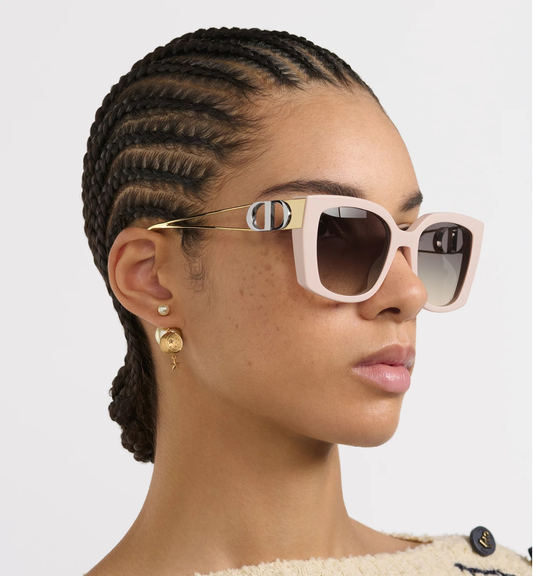 Mắt kính Dior 30Montaigne S13F Nude Square Sunglasses 6