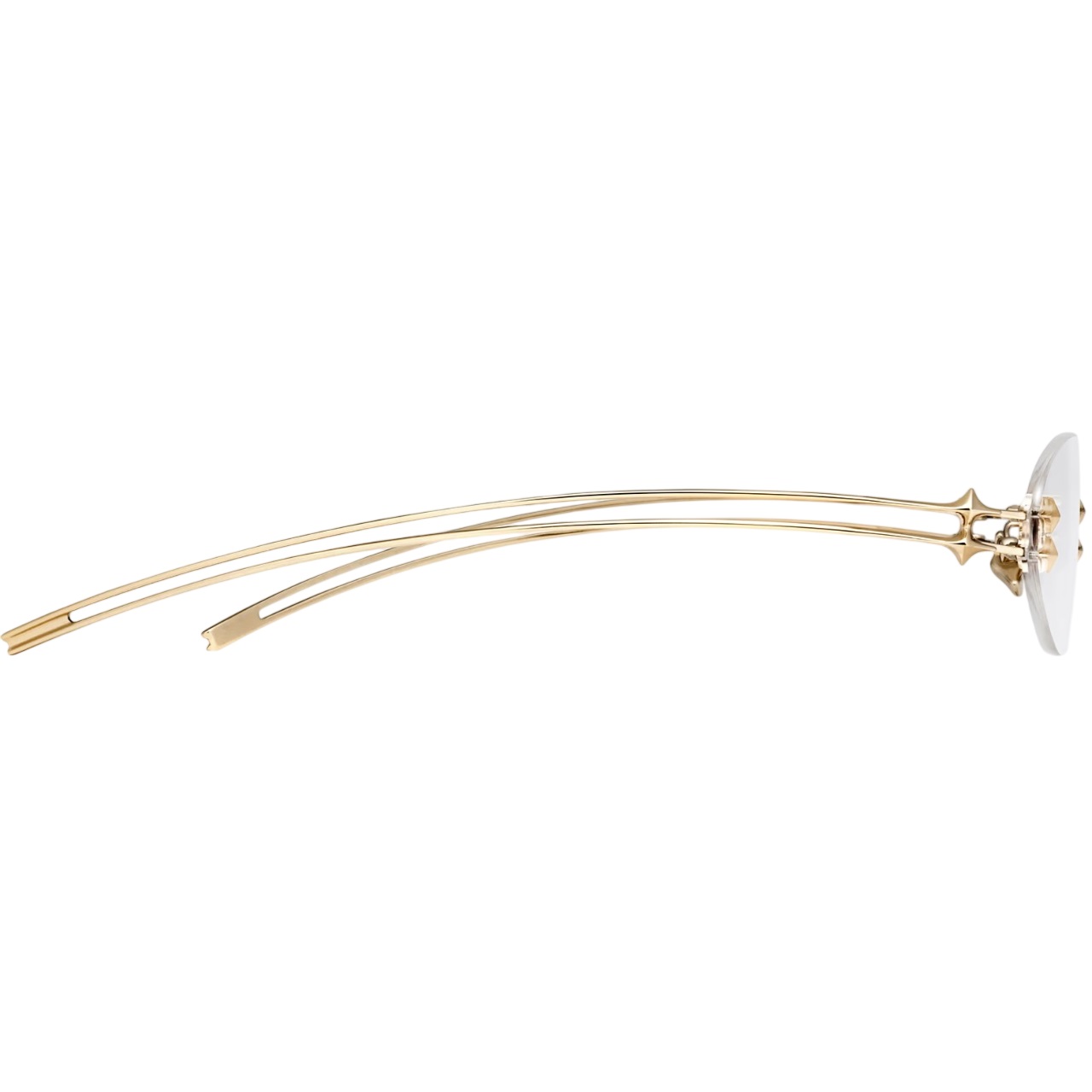 Kính Gentle Monster Node 030 Oval Sunglasses in Glossy Gold Metal 3