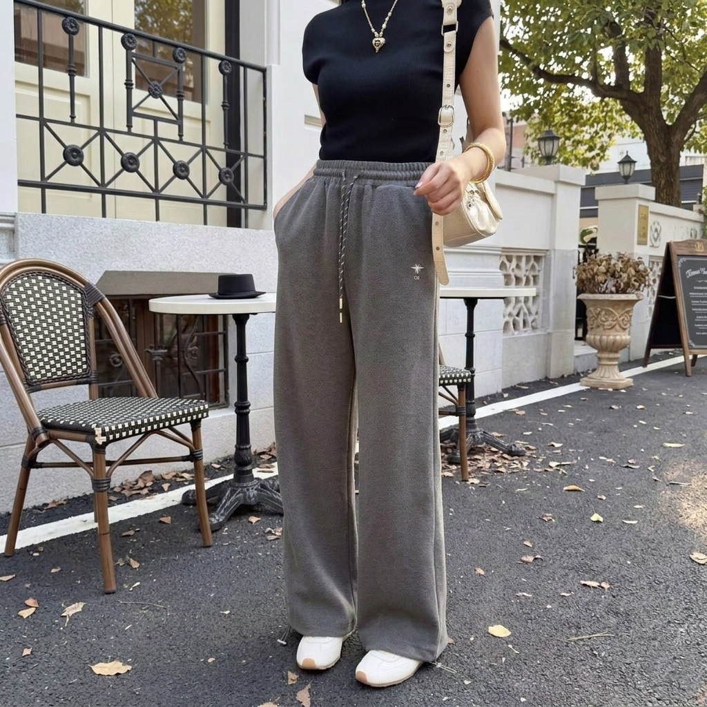 Quần dài thun xám suông Dior 7