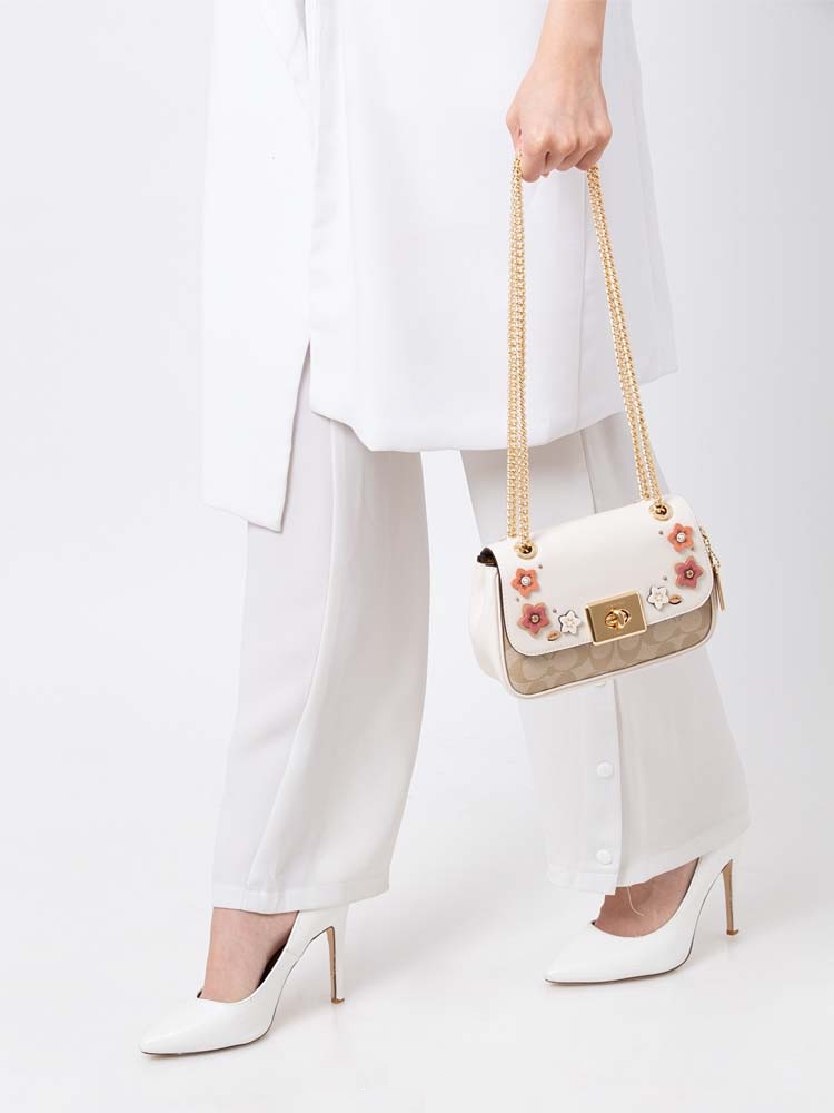 TÚI ĐEO CHÉO NỮ COACH MINI CASSIDY CROSSBODY SIGNATURE CANVAS WITH FLORAL APPLIQUE LIGHT F73057 17