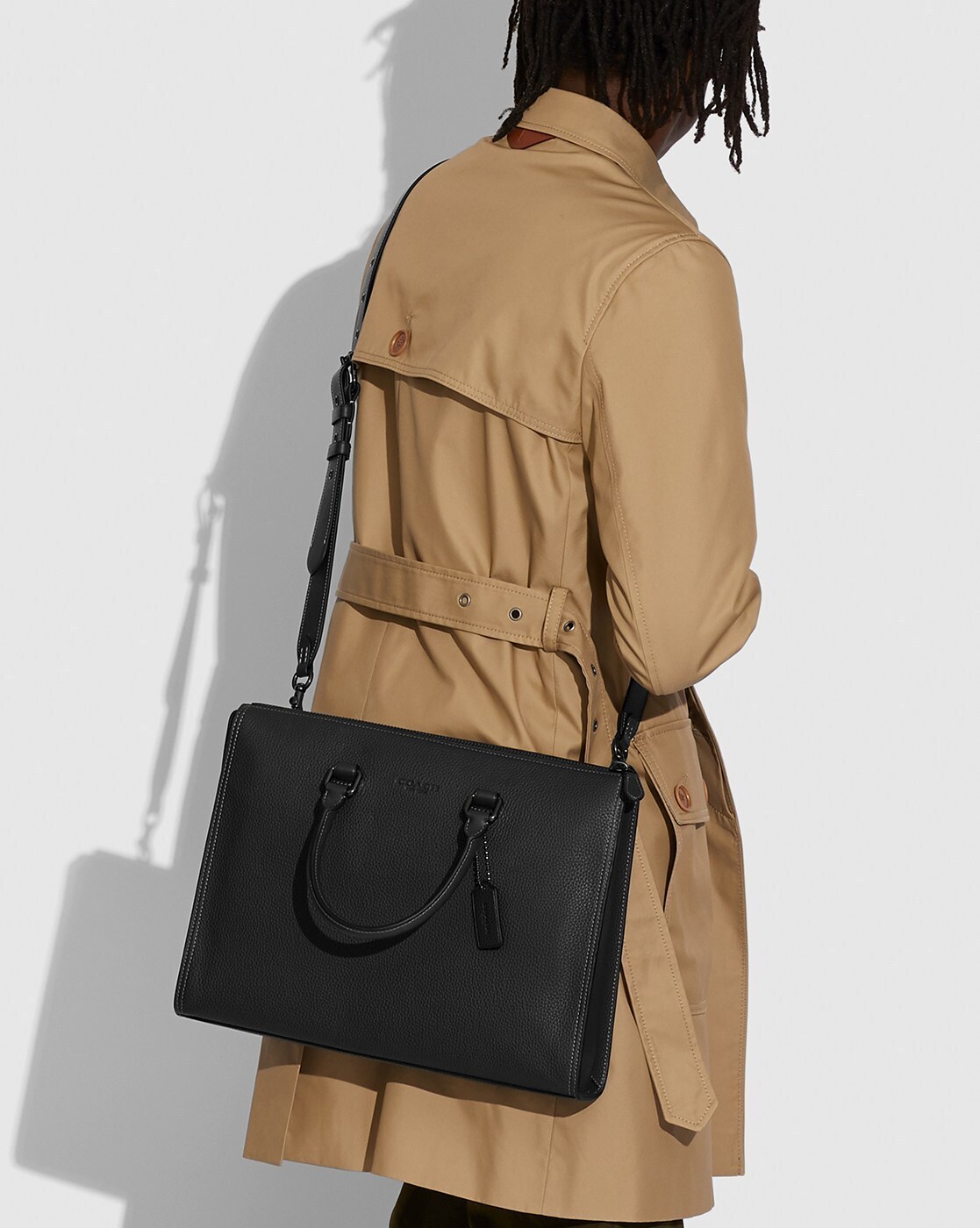 Cặp công sở Coach Gotham Folio Black Laptop Bag C024 2