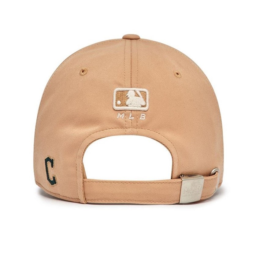 Mũ MLB Varsity Lettering Ball Cap Cleveland Guardians L Camel Cap 3ACPL033N-45CAL 12