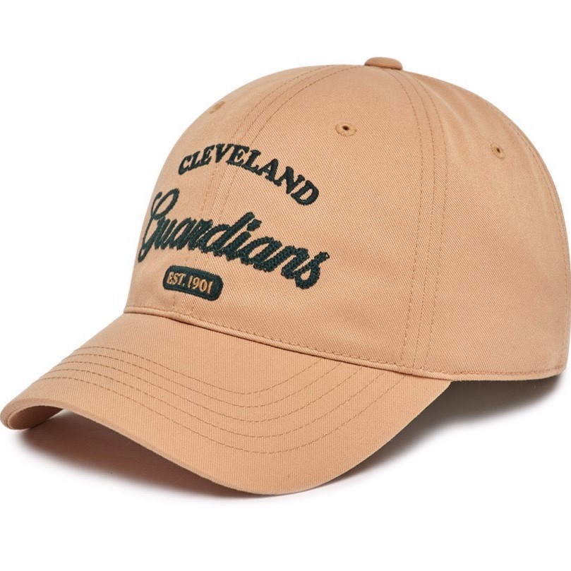 Mũ MLB Varsity Lettering Ball Cap Cleveland Guardians L Camel Cap 3ACPL033N-45CAL 14