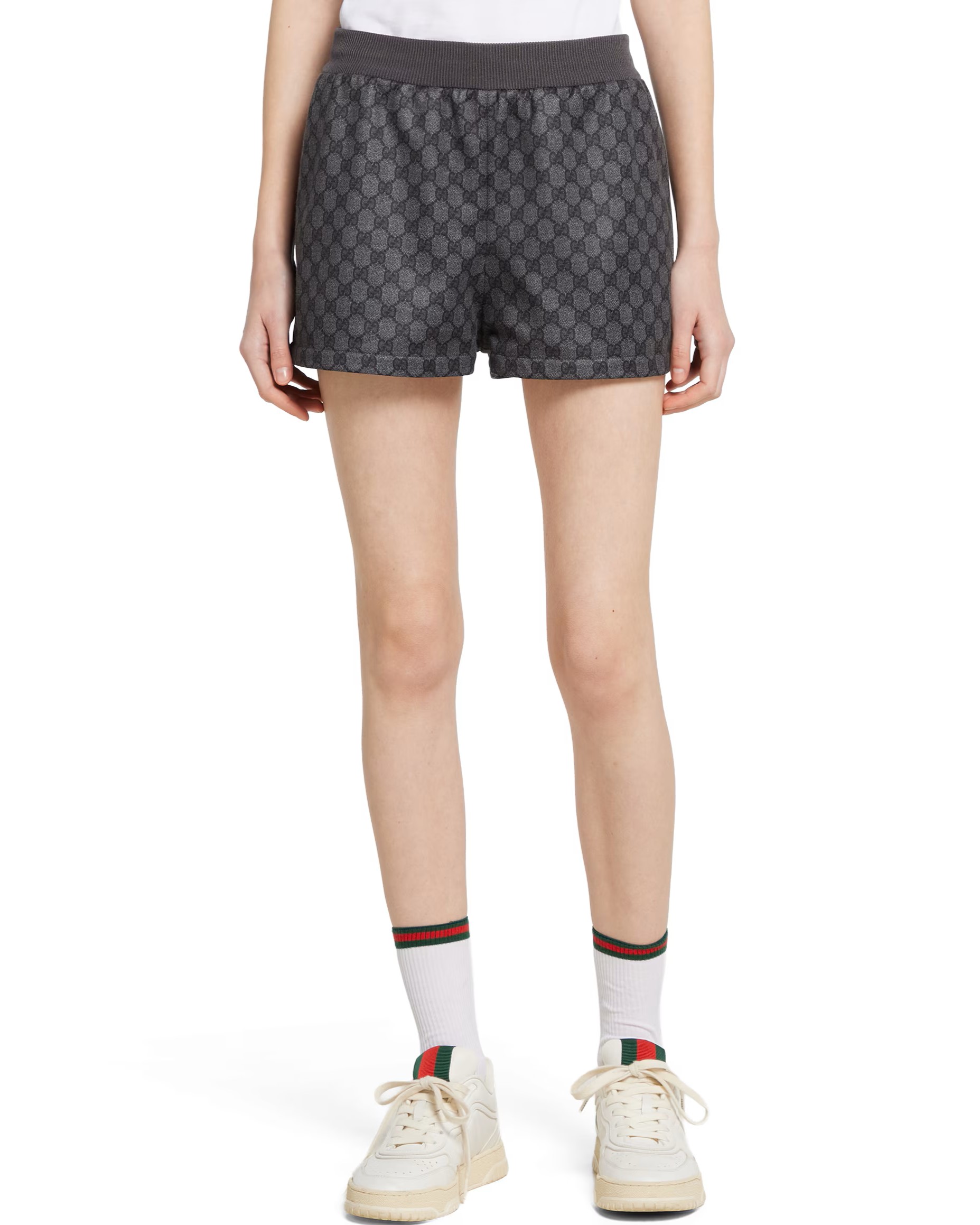 Quần nữ Gucci GG Printed Technical Jersey Shorts 3