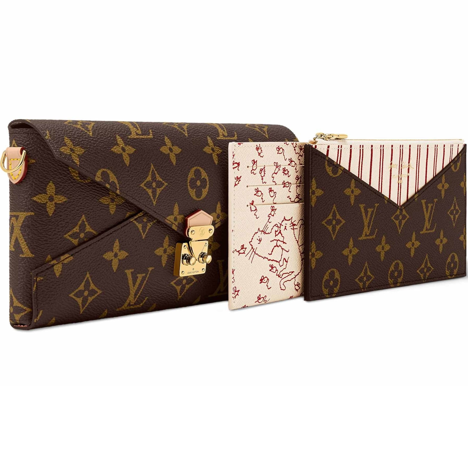 Túi Louis Vuitton Travels With Grace Coddington Kirigami Organizer On Chain 7
