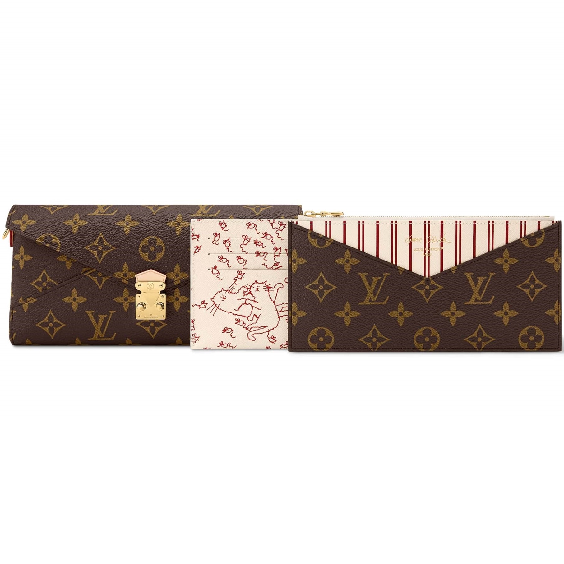 Túi Louis Vuitton Travels With Grace Coddington Kirigami Organizer On Chain 8