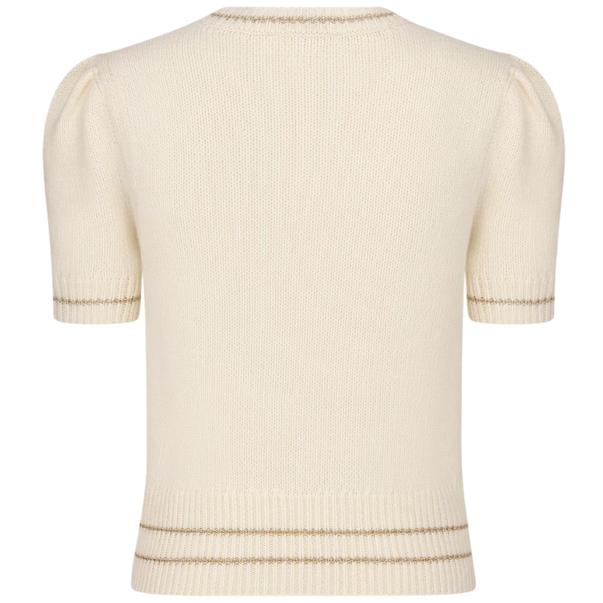 Áo len Dior Short-Sleeved Sweater Gold-Tone Blended Virgin Wool and Cashmere Knit 5