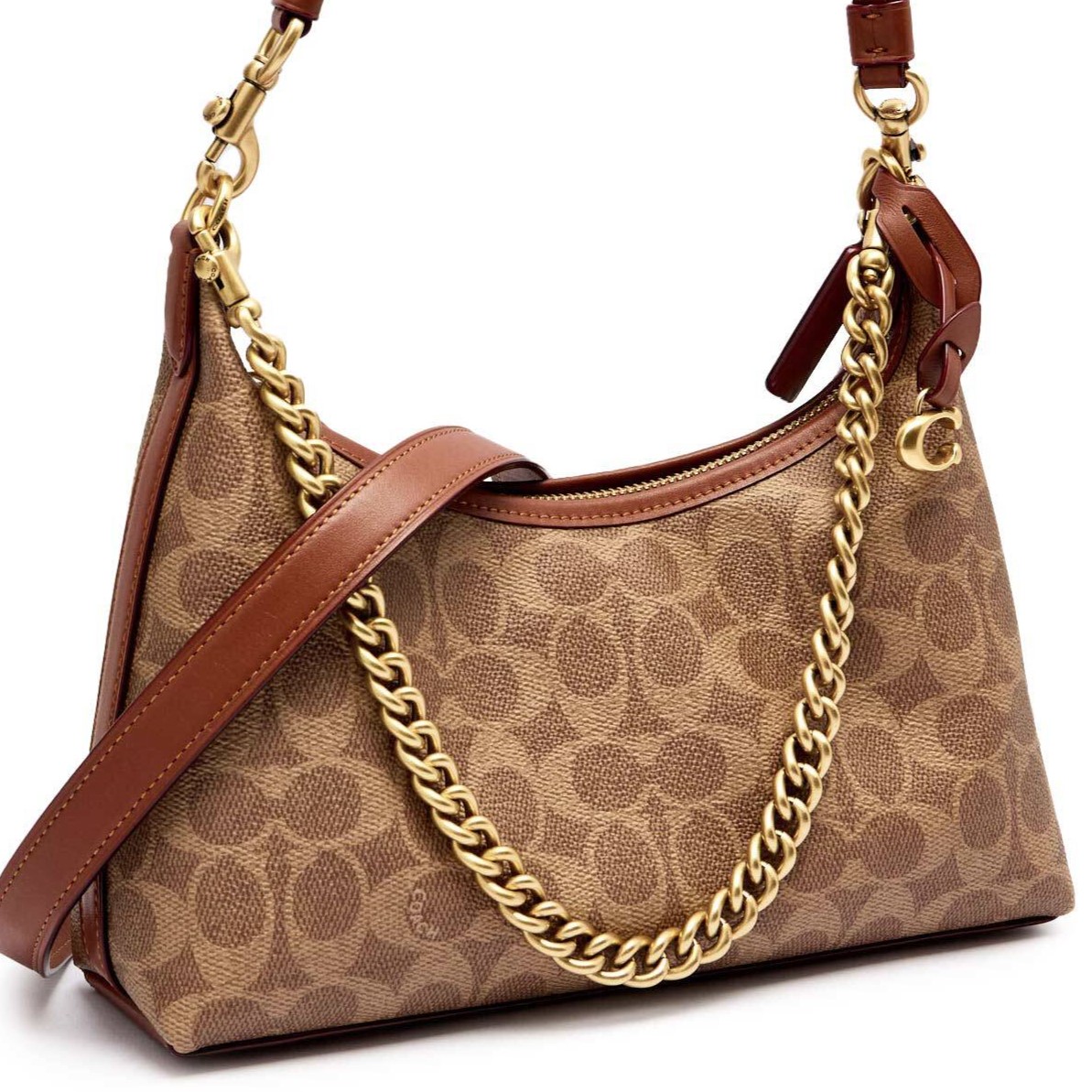 Túi Coach Juliet Shoulder Bag 25 In Signature Canvas Tan Caramel CAM26 2