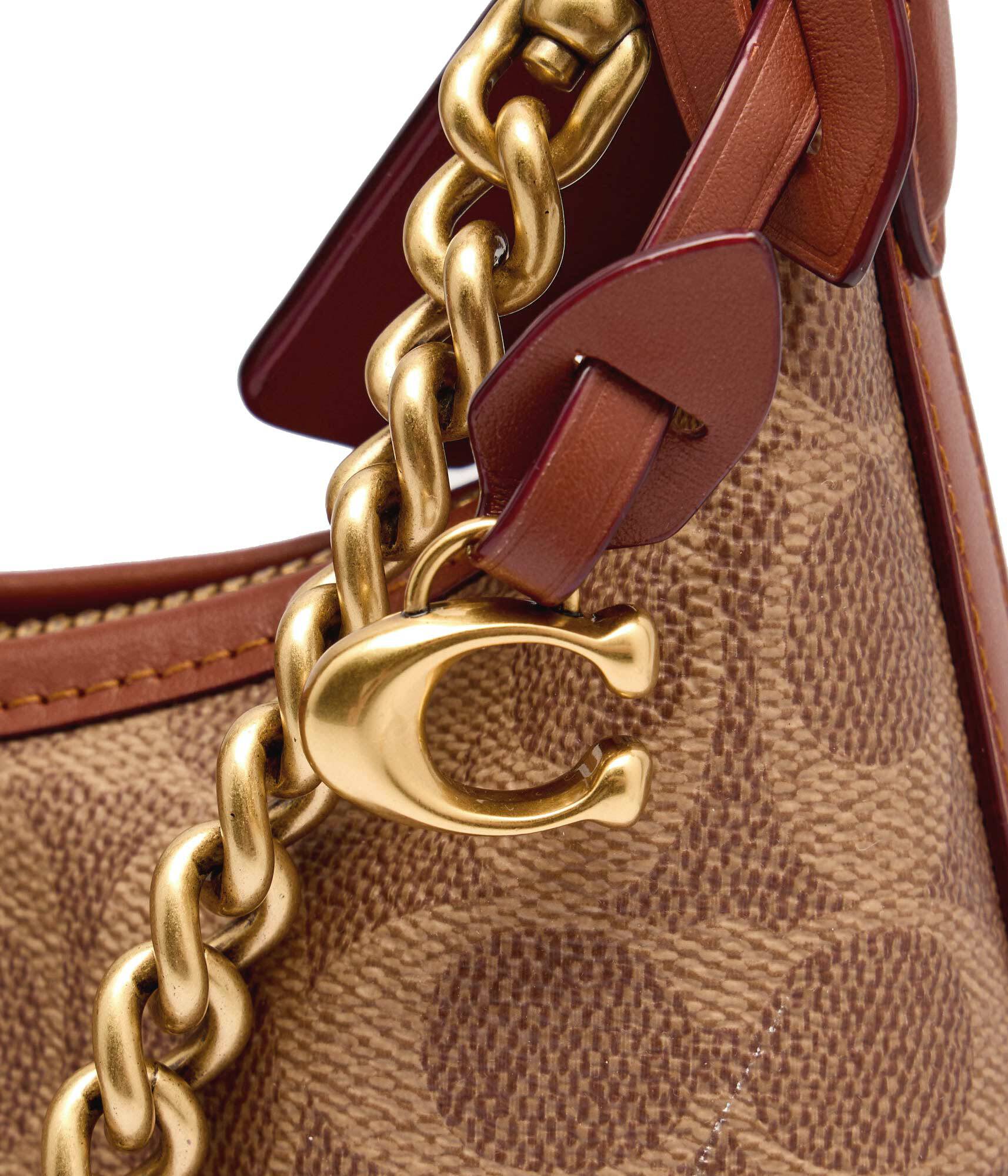Túi Coach Juliet Shoulder Bag 25 In Signature Canvas Tan Caramel CAM26 11