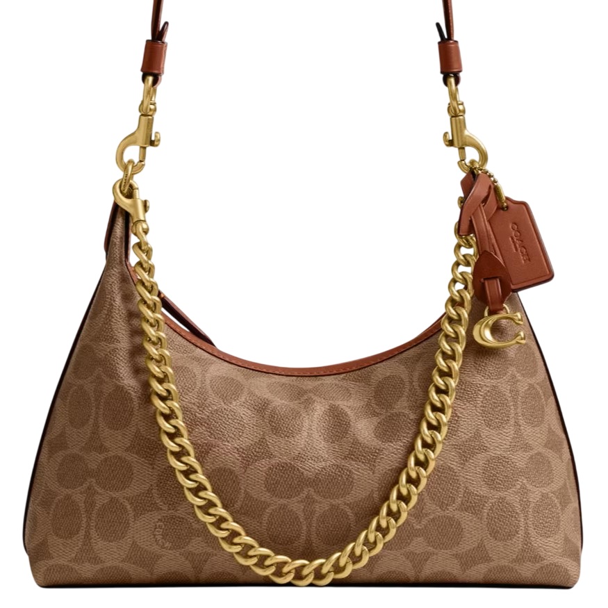 Túi Coach Juliet Shoulder Bag 25 In Signature Canvas Tan Caramel CAM26 12