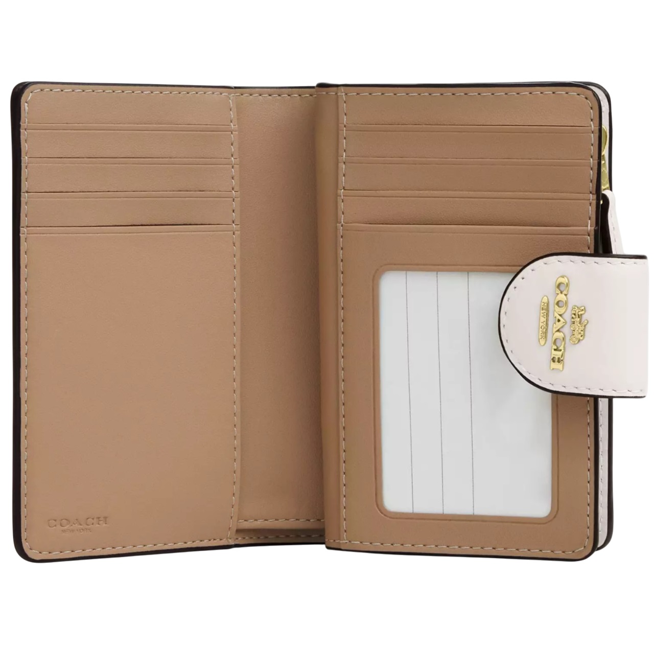 Ví Coach nữ cầm tay Medium Corner Zip Wallet With Star Print Chalk Multi CW530 1