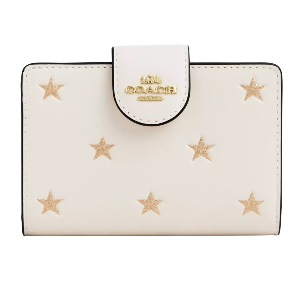 Ví Coach nữ cầm tay Medium Corner Zip Wallet With Star Print Chalk Multi CW530 3