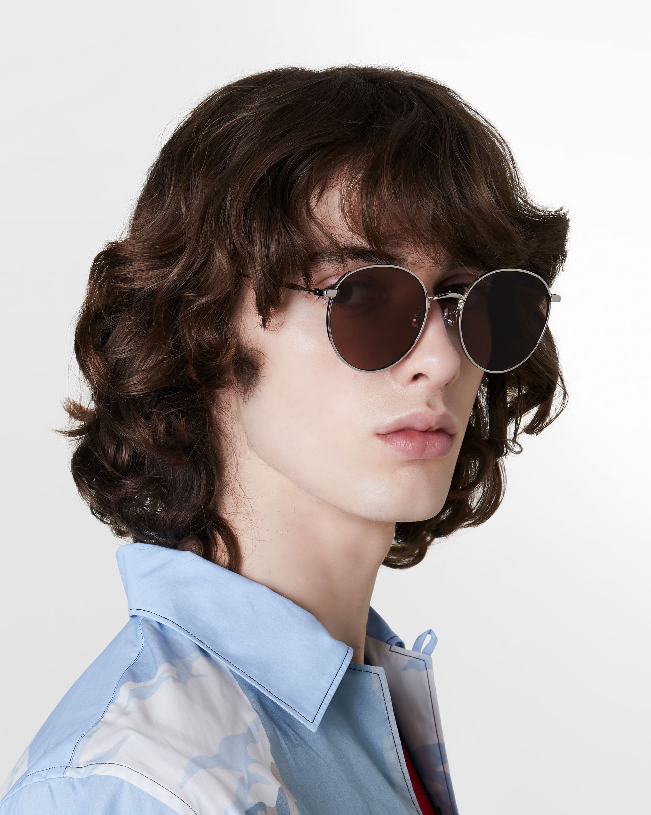 Mắt kính mát Gentle Monster Waterdrop 02 Silver Frame Sunglasses 1