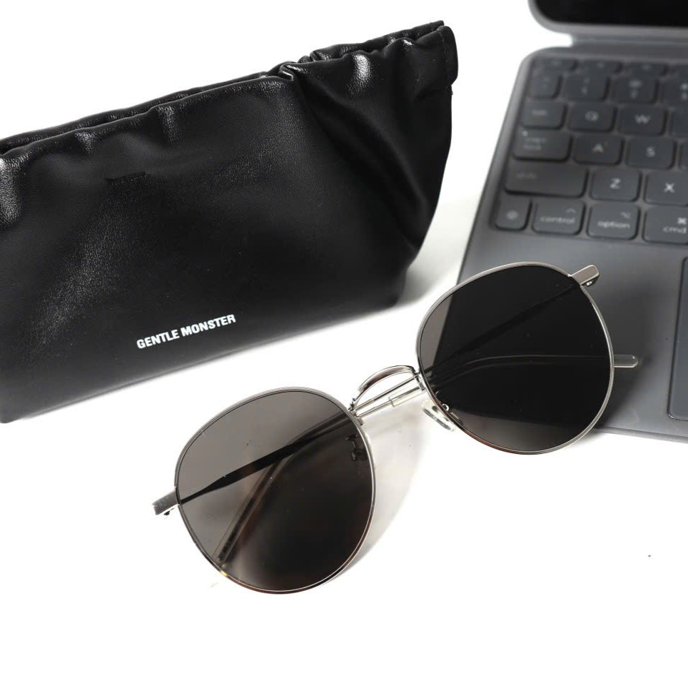 Mắt kính mát Gentle Monster Waterdrop 02 Silver Frame Sunglasses 6