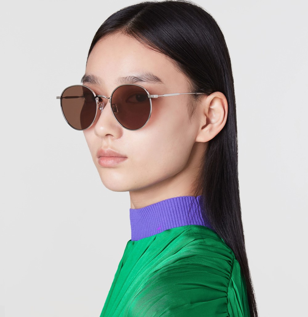 Mắt kính mát Gentle Monster Waterdrop 02 Silver Frame Sunglasses 7