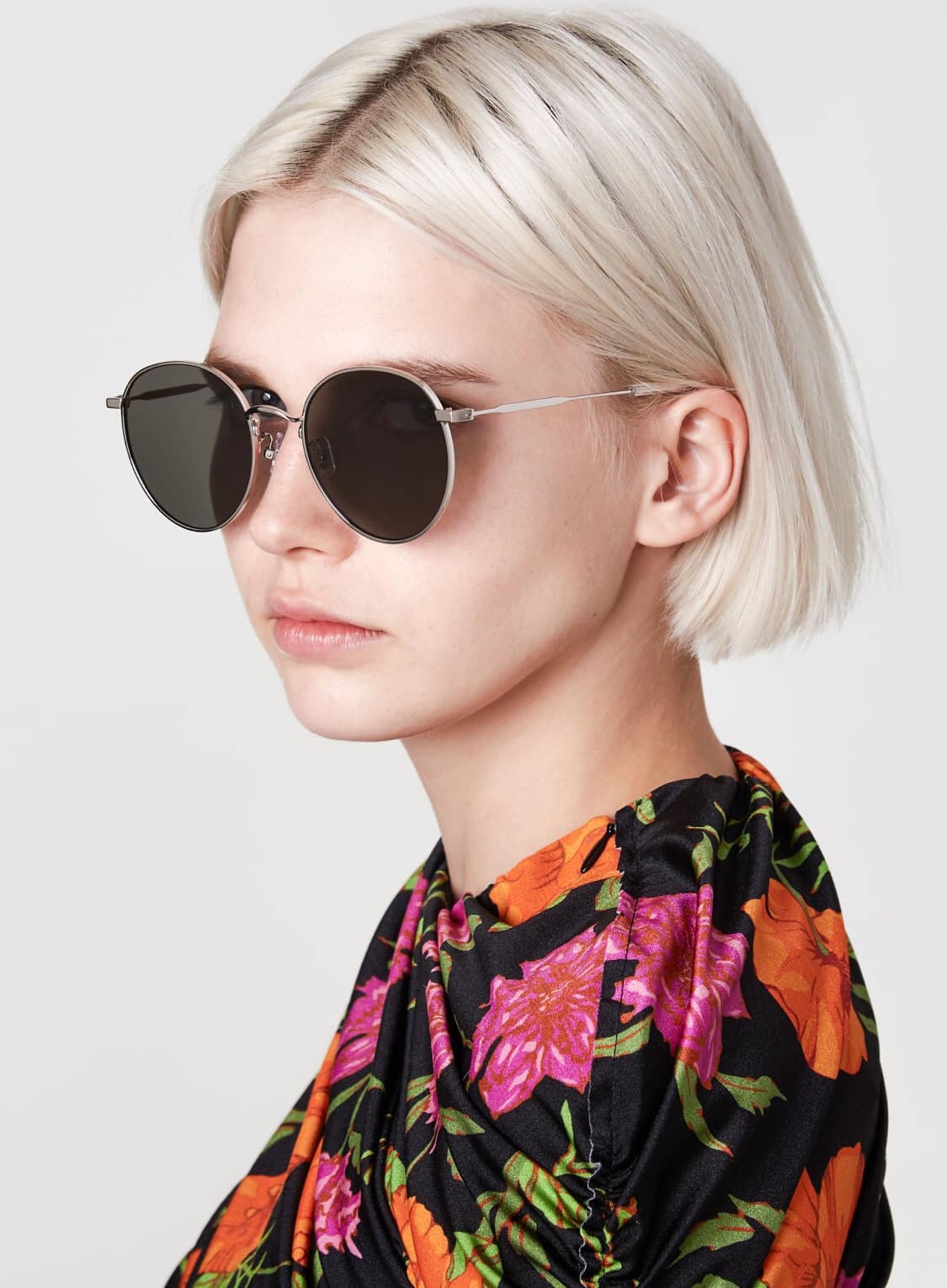 Mắt kính mát Gentle Monster Waterdrop 02 Silver Frame Sunglasses 10