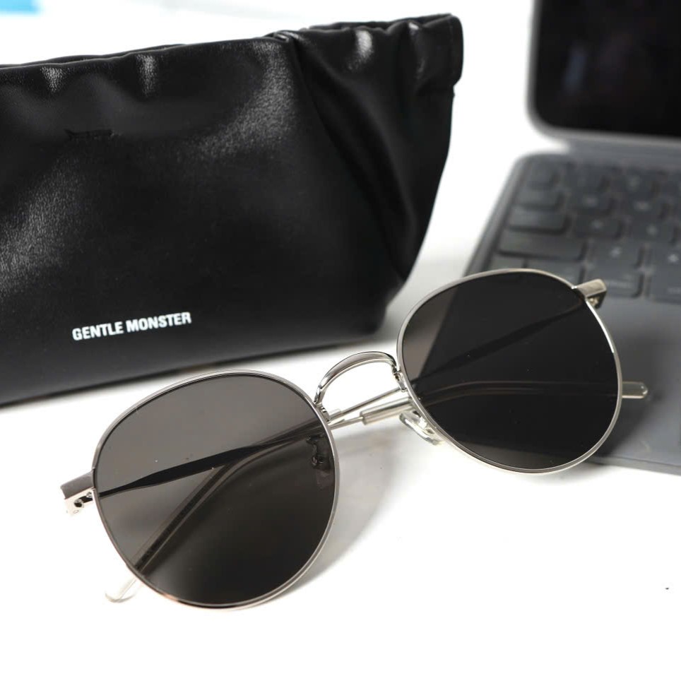 Mắt kính mát Gentle Monster Waterdrop 02 Silver Frame Sunglasses 11