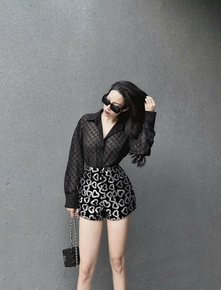 Áo sơ mi tay dài đen Gucci 2