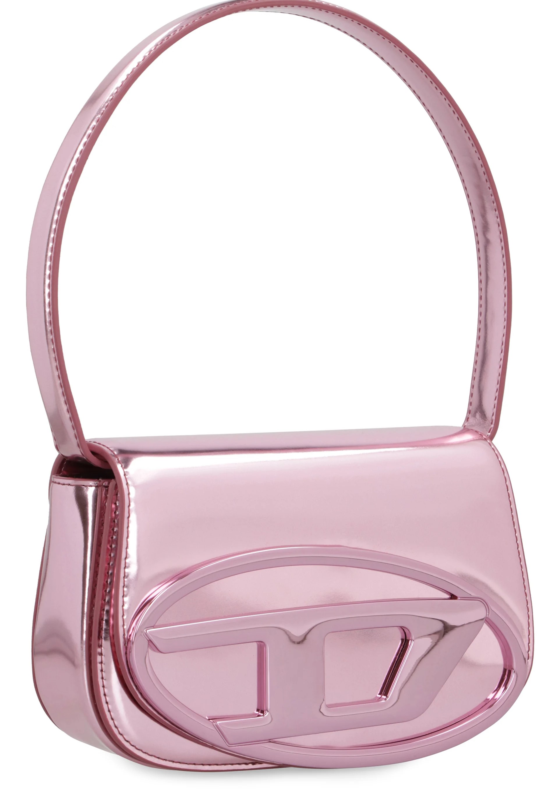 Túi xách nữ Diesel Womens 1DR Pink Mirrored Leather Shoulder Bag 1