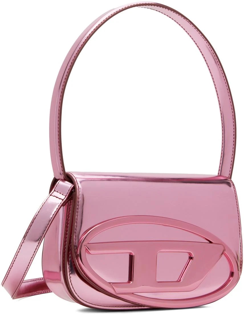 Túi xách nữ Diesel Womens 1DR Pink Mirrored Leather Shoulder Bag 7