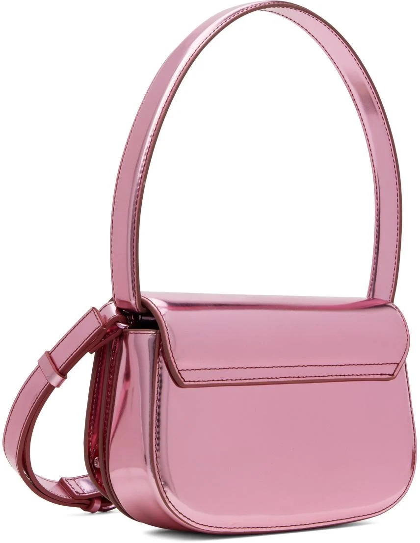 Túi xách nữ Diesel Womens 1DR Pink Mirrored Leather Shoulder Bag 13