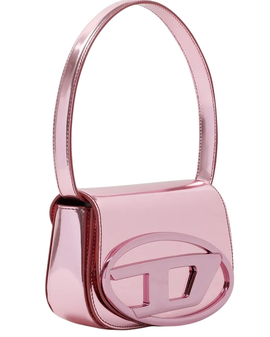 Túi xách nữ Diesel Womens 1DR Pink Mirrored Leather Shoulder Bag 15