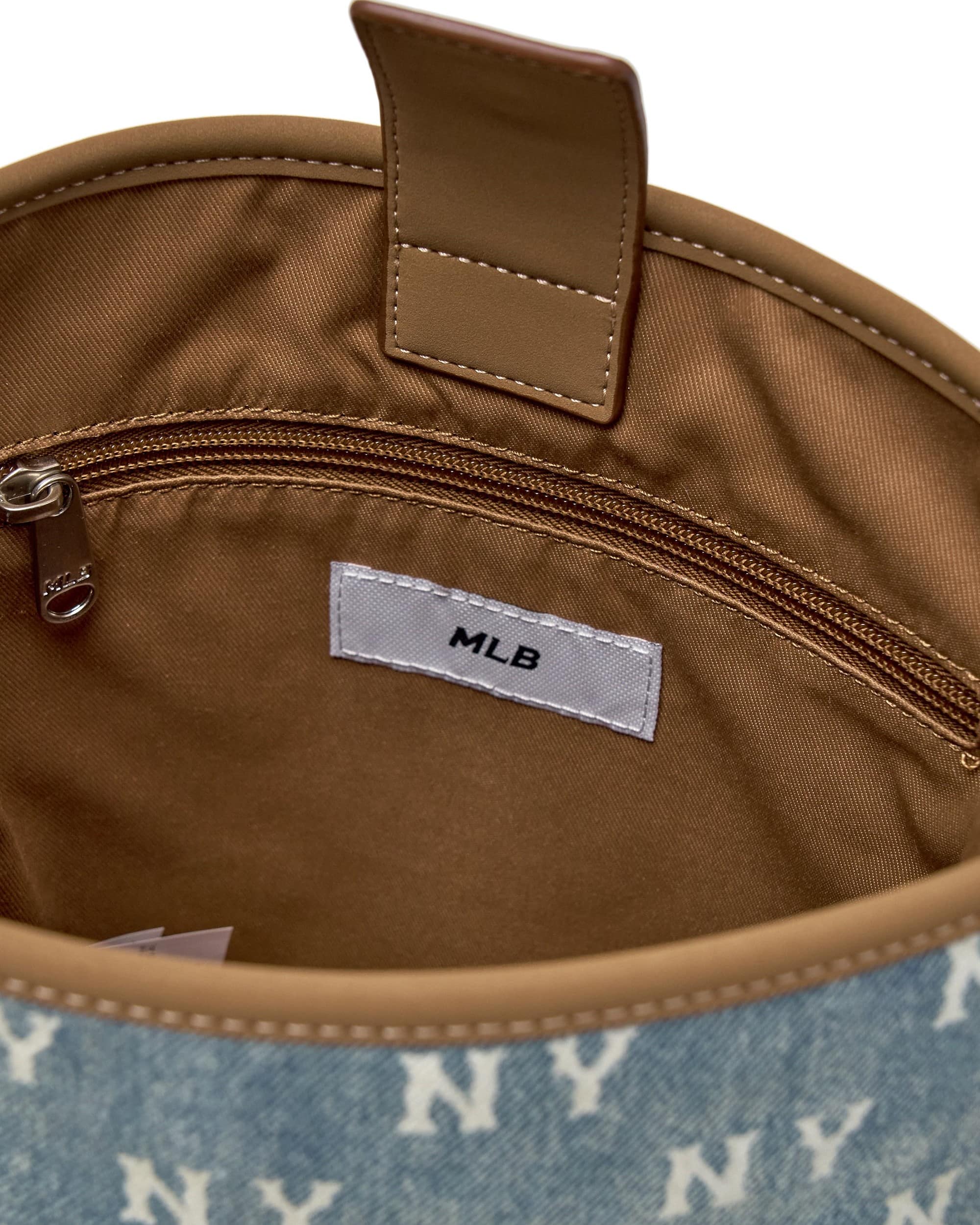 Túi Đeo Chéo MLB Classic Monogram Vintage Denim Bucket Bag New York Yankees Blue 3ABMMV65N-50BLL 1