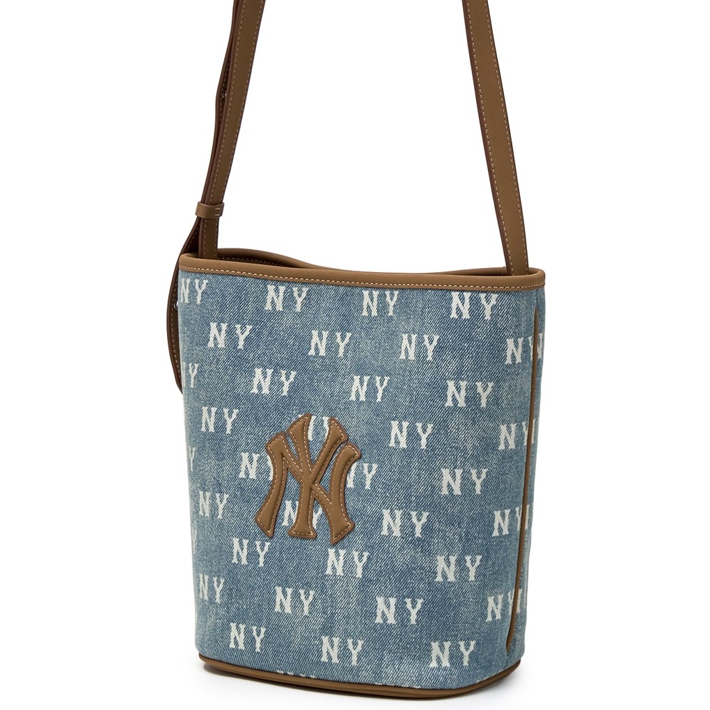 Túi Đeo Chéo MLB Classic Monogram Vintage Denim Bucket Bag New York Yankees Blue 3ABMMV65N-50BLL 6