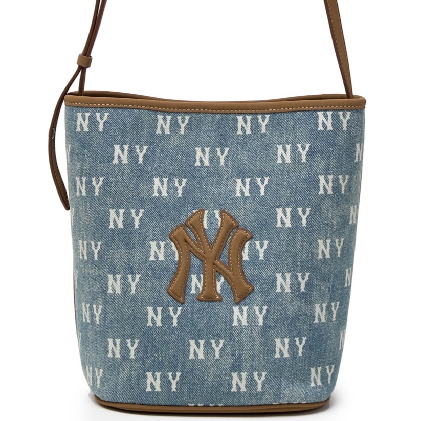 Túi Đeo Chéo MLB Classic Monogram Vintage Denim Bucket Bag New York Yankees Blue 3ABMMV65N-50BLL 10