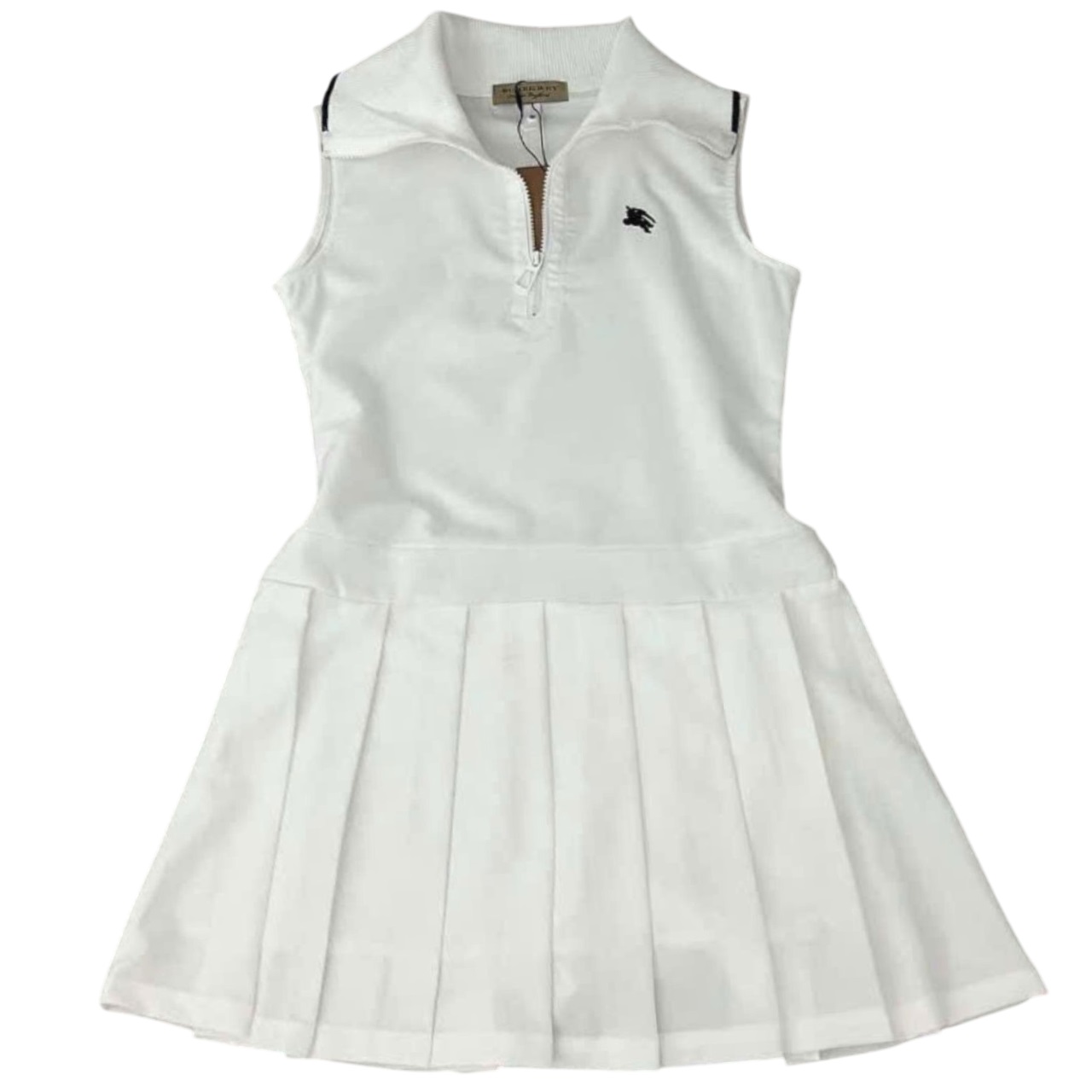 Áo đầm thun nữ polo cổ bẻ Burberry 3