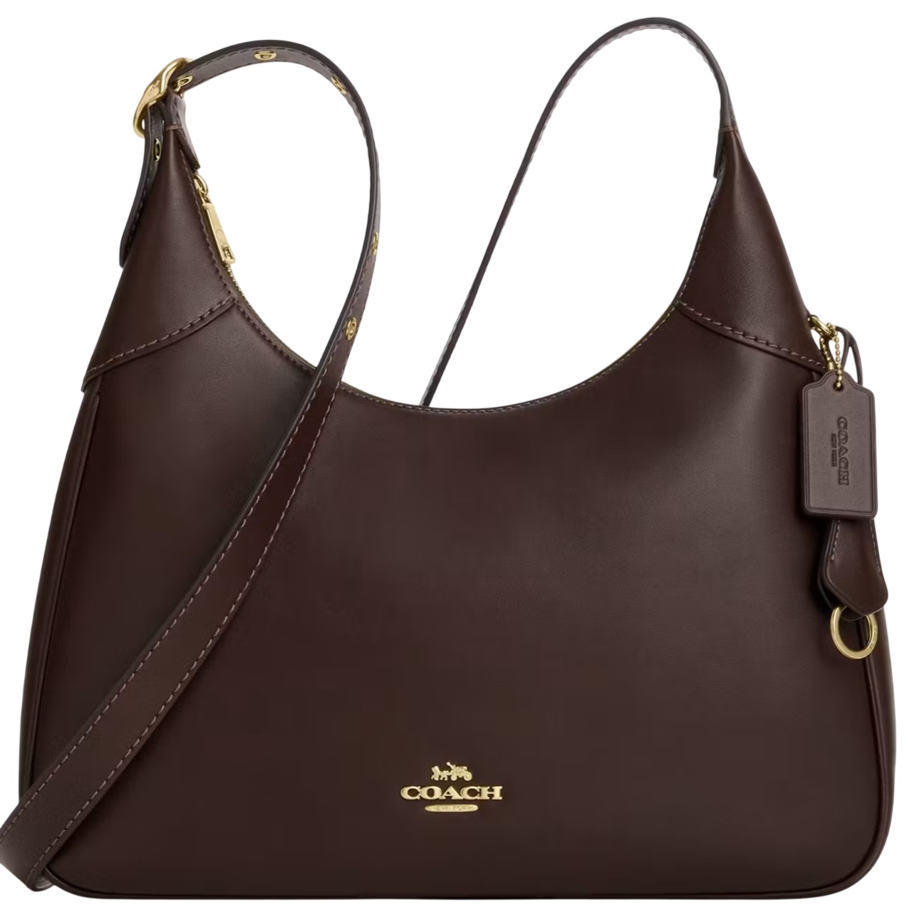 Túi đeo vai Coach Ella Shoulder Bag Espresso CCE48 4