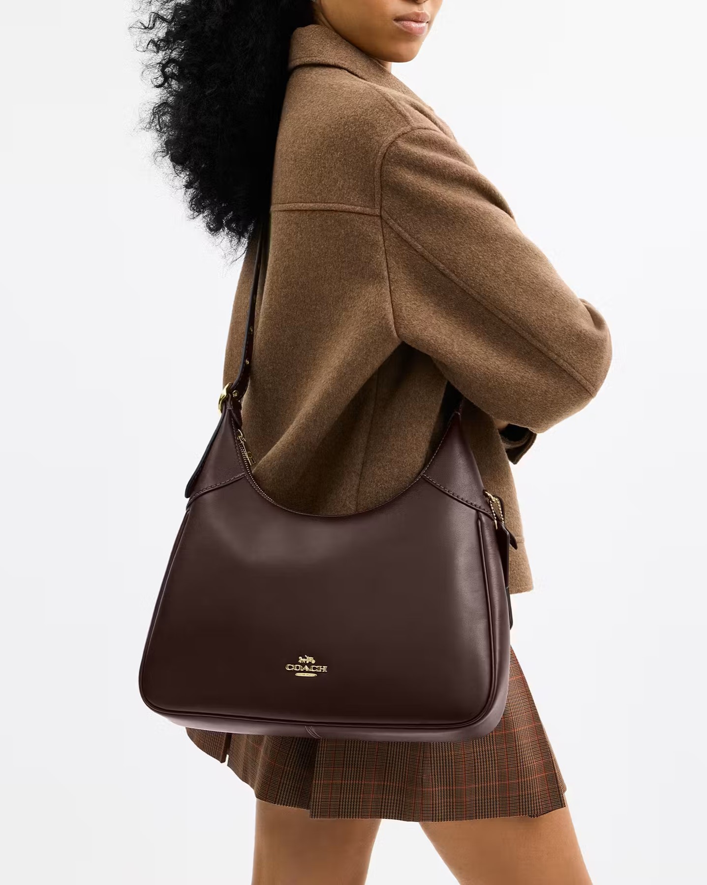 Túi đeo vai Coach Ella Shoulder Bag Espresso CCE48 6