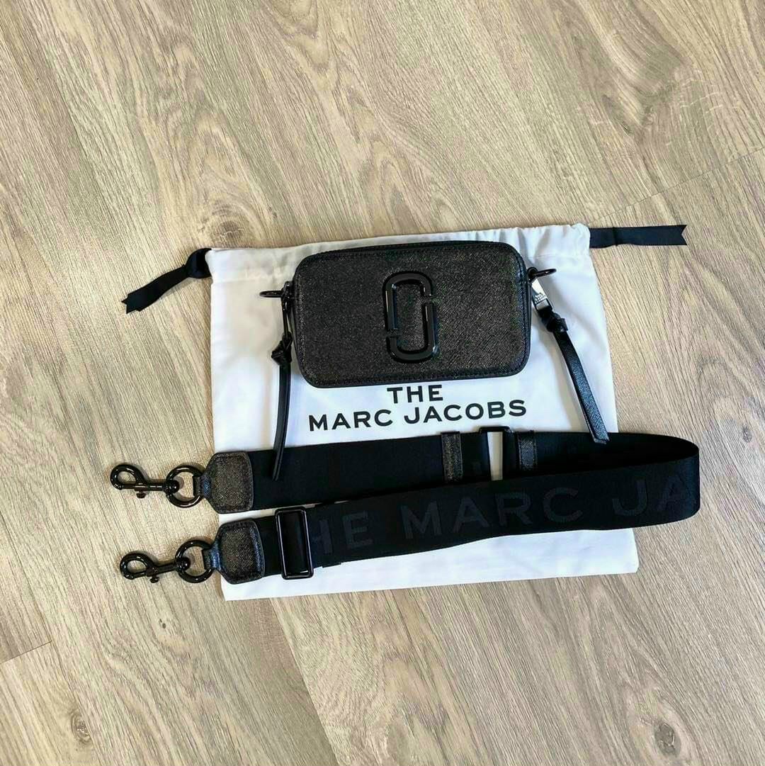 Túi đeo chéo nữ Marc Jacobs da thật màu đen | Túi xách Snapshot Camera bag mẫu mới nhất 6