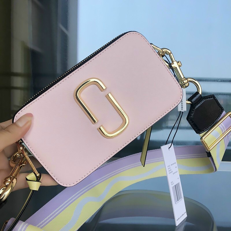 Túi đeo chéo nữ Marc Jacobs da thật màu hồng | Túi xách Snapshot Camera bag mẫu mới nhất 6